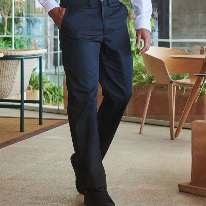 65/35 flat fronted chino trousers Thumbnail