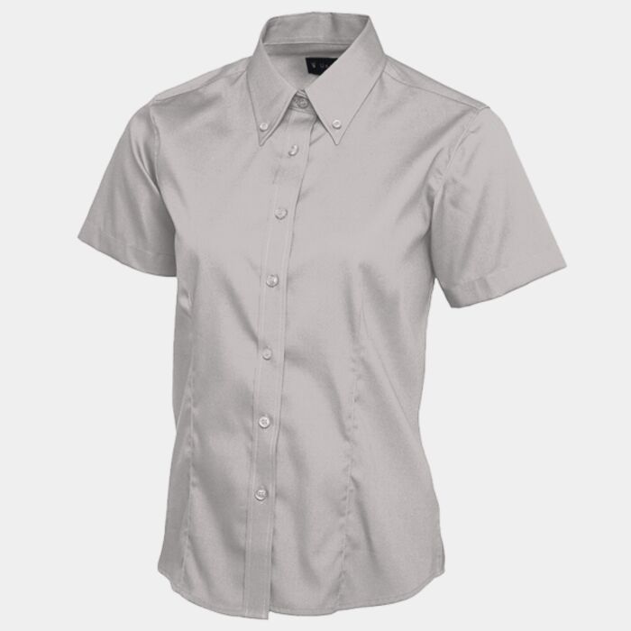 Ladies Pinpoint Oxford Half Sleeve Shirt Thumbnail